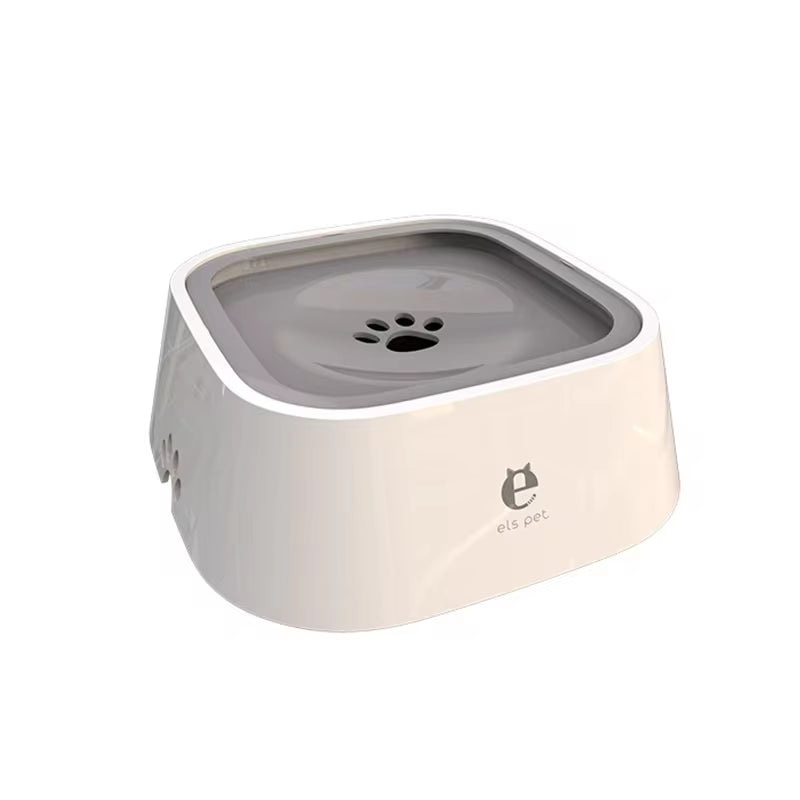 Spill-proof dog water bowl with floating plate design for mess-free hydration, ideal for home or travel use.
