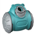Interactive dog feeder toy tumbler puzzle for IQ enhancement in teal color, designed to stimulate and engage pets.