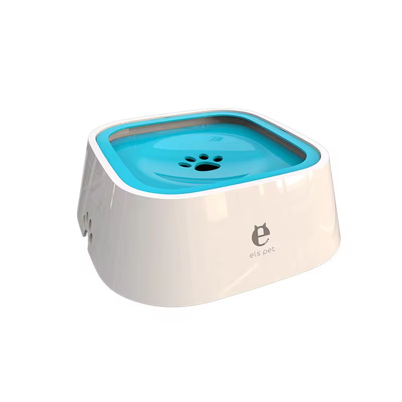 Premium spill-proof dog water bowl with no-splash floating plate design for mess-free hydration at home or travel.