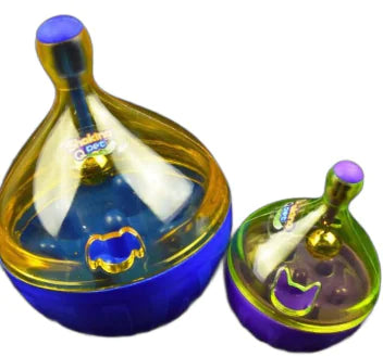 Interactive cat feeder toy - tumbler & feeder ball for active play and feeding.