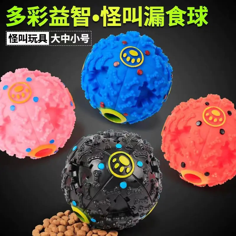 Durable chew toys for dogs - colorful sound balls for training and healthy chewing. High-quality plastic for all dog sizes.