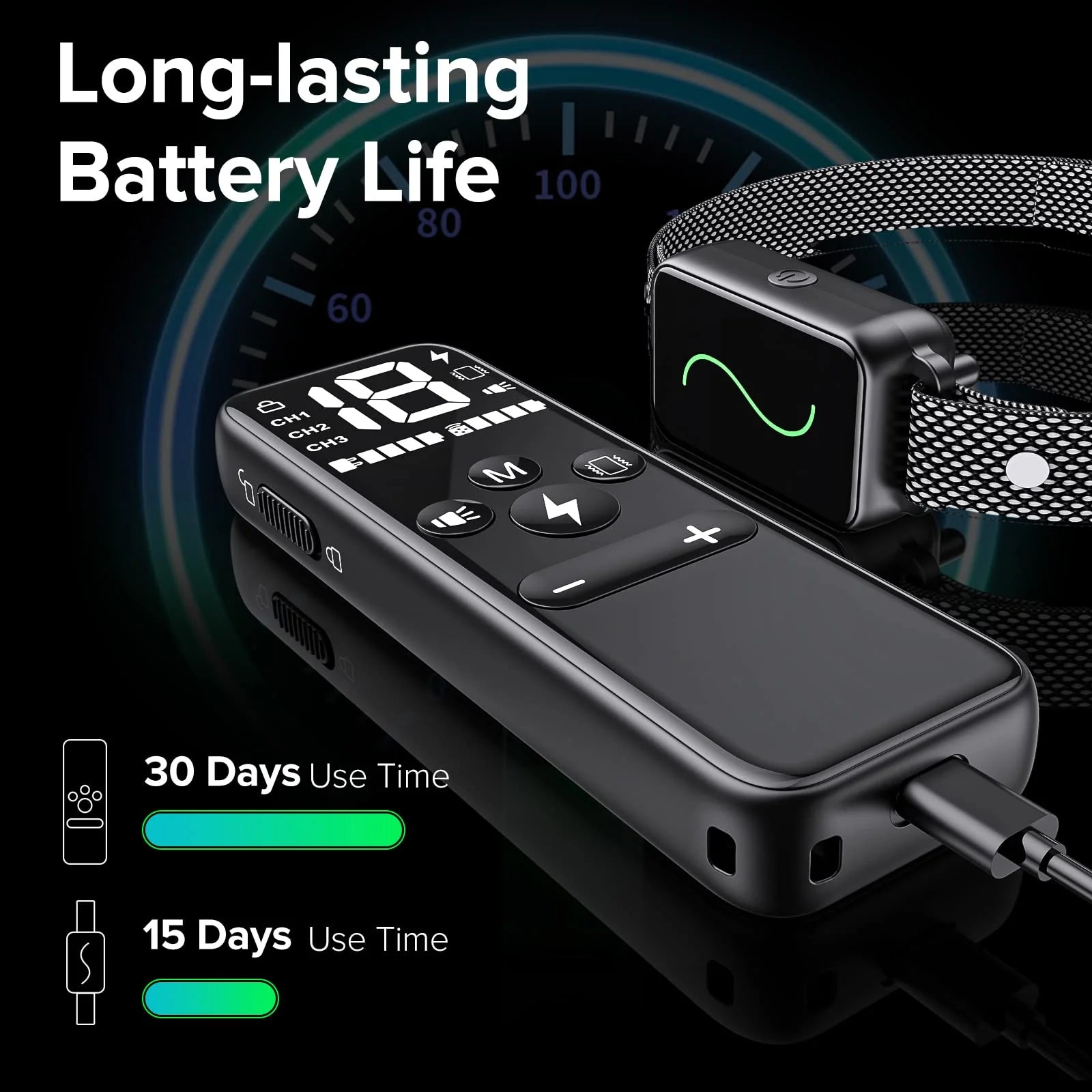 waterproof dog training collar with remote and long-lasting battery life