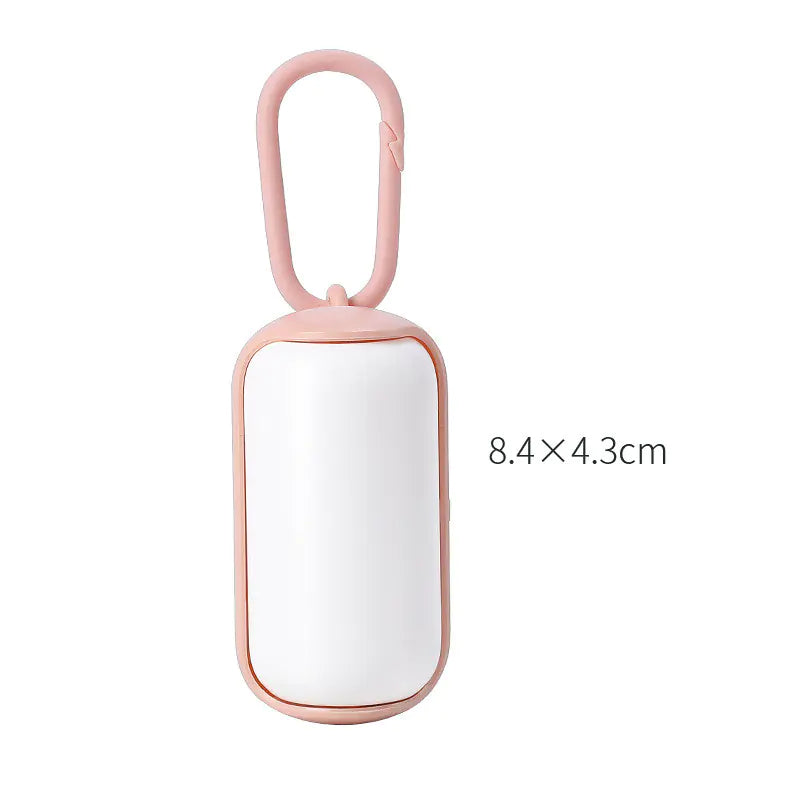 Portable pet litter box and dog toilet picker with sleek design, featuring convenient carry handle, dimensions 8.4x4.3cm